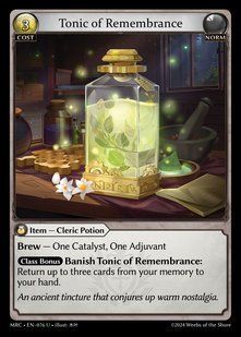 Tonic of Remembrance &mdash; Grand Archive, Mercurial Heart #076, Non-foil, English &mdash; фото товару