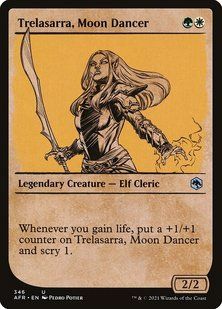 Trelasarra, Moon Dancer &mdash; Magic: The Gathering, Adventures in the Forgotten Realms #346, Non-foil, Russian &mdash; фото товару