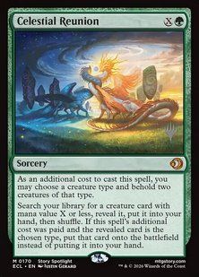 Celestial Reunion &mdash; Magic: The Gathering, Lorwyn Eclipsed Promos #170p, Foil, English &mdash; фото товару