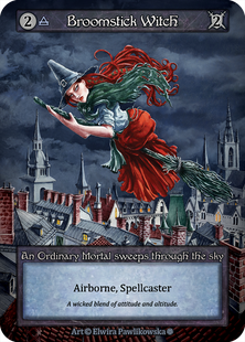 Broomstick Witch &mdash; Sorcery: Contested Realms, Gothic #got-broomstick_witch-b-s, Non-foil, English &mdash; фото товару
