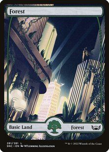 Forest &mdash; Magic: The Gathering, Streets of New Capenna #281, Foil, English &mdash; фото товару