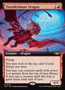 Thundermane Dragon &mdash; Magic: The Gathering, Tarkir: Dragonstorm Commander #78, Non-foil, English &mdash; фото товару