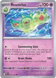 Карта Reuniclus (TEF #072) - Pokemon TCG Temporal Forces &mdash; фото товару