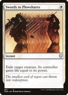 Swords to Plowshares &mdash; Magic: The Gathering, Commander Legends #387, Non-foil, Russian &mdash; фото товару