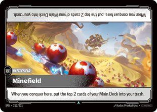 Карта Minefield випуску Riftbound: Spiritforged &mdash; фото товару