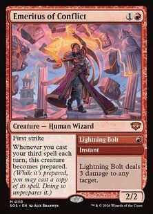 Карта Emeritus of Conflict // Lightning Bolt &mdash; фото товару