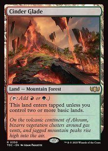 Cinder Glade &mdash; Magic: The Gathering, Tarkir: Dragonstorm Commander #350, Non-foil, English &mdash; фото товару
