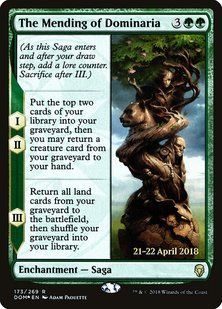 The Mending of Dominaria &mdash; Magic: The Gathering, Dominaria Promos #173s, Foil, Russian &mdash; фото товару