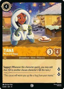 Карта Tiana - Warm and Happy (11 #005) - Disney Lorcana Winterspell &mdash; фото товару