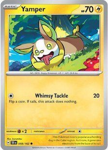 Голографічна карта Yamper (TEF #058) - Pokemon TCG Temporal Forces &mdash; фото товару