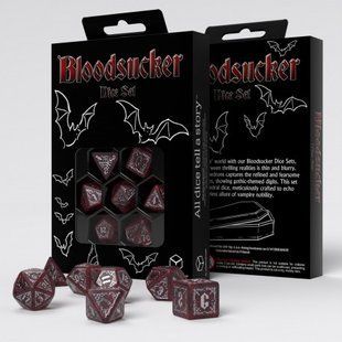 Набір RPG дайсів від Q Workshop - Bloodsucker Red qw-dice-bloodsucker-red фото