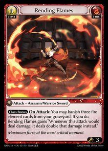 Rending Flames &mdash; Grand Archive, Dawn of Ashes First Edition #151, Non-foil, English &mdash; фото товару