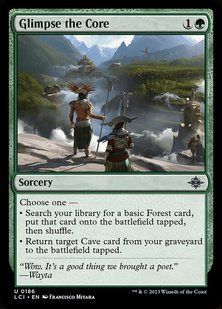 Glimpse the Core &mdash; Magic: The Gathering, The Lost Caverns of Ixalan #186, Foil, English &mdash; фото товару