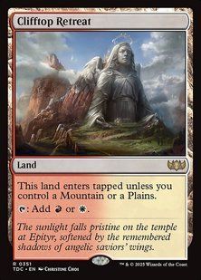 Clifftop Retreat &mdash; Magic: The Gathering, Tarkir: Dragonstorm Commander #351, Non-foil, English &mdash; фото товару