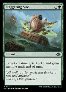 Staggering Size &mdash; Magic: The Gathering, The Lost Caverns of Ixalan #214, Foil, English &mdash; фото товару
