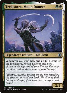 Trelasarra, Moon Dancer &mdash; Magic: The Gathering, Adventures in the Forgotten Realms #236, Non-foil, Russian &mdash; фото товару