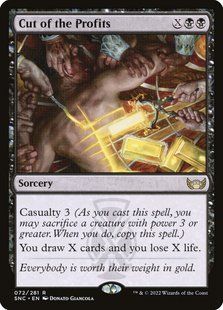 Cut of the Profits &mdash; Magic: The Gathering, Streets of New Capenna #72, Foil, English &mdash; фото товару