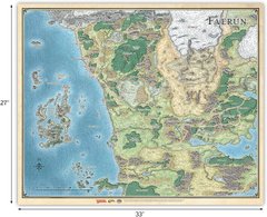 Ігрове поле  DD5 Faerun Realm and Sword Coast Map (27"x32") GF972791 фото