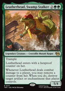 Leatherhead, Swamp Stalker &mdash; Magic: The Gathering, Teenage Mutant Ninja Turtles #117, Non-foil, English &mdash; фото товару