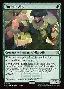 Earthen Ally &mdash; Magic: The Gathering, Avatar: The Last Airbender #177, Foil, English &mdash; фото товару