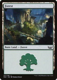 Forest &mdash; Magic: The Gathering, Streets of New Capenna #271, Foil, English &mdash; фото товару