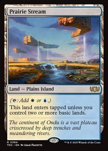 Prairie Stream &mdash; Magic: The Gathering, Tarkir: Dragonstorm Commander #384, Non-foil, English &mdash; фото товару