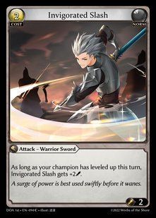Invigorated Slash &mdash; Grand Archive, Dawn of Ashes First Edition #094, Non-foil, English &mdash; фото товару