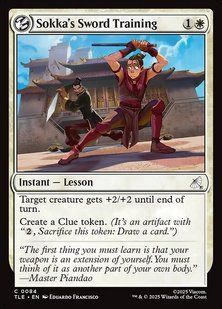 Sokka's Sword Training &mdash; Magic: The Gathering, Avatar: The Last Airbender Eternal #84, Non-foil, English &mdash; фото товару