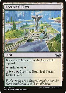 Botanical Plaza &mdash; Magic: The Gathering, Streets of New Capenna #247, Non-foil, English &mdash; фото товару