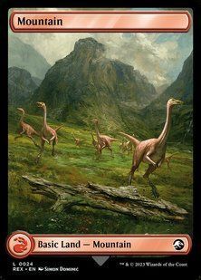 Mountain // Mountain &mdash; Magic: The Gathering, Jurassic World Collection #24, Foil, English &mdash; фото товару