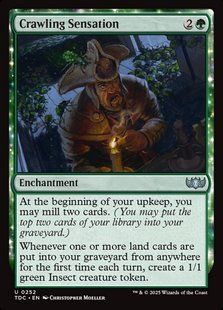 Crawling Sensation &mdash; Magic: The Gathering, Tarkir: Dragonstorm Commander #252, Non-foil, English &mdash; фото товару