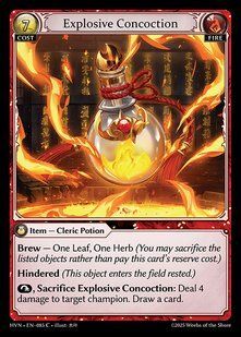 Explosive Concoction &mdash; Grand Archive, Abyssal Heaven #085, Non-foil, English &mdash; фото товару