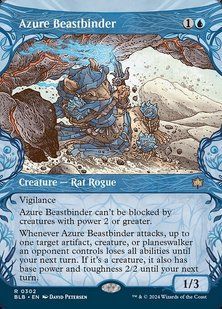 Azure Beastbinder &mdash; Magic: The Gathering, Bloomburrow #302, Foil, English &mdash; фото товару