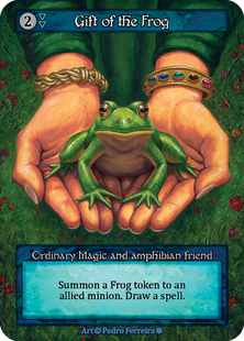 Карта Gift of the Frog випуску Gothic - Sorcery: Contested Realms sorcery/got-gift_of_the_frog-b-s фото