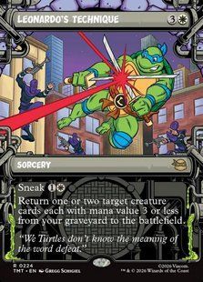 Leonardo's Technique &mdash; Magic: The Gathering, Teenage Mutant Ninja Turtles #224, Non-foil, English &mdash; фото товару