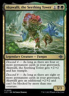 Akawalli, the Seething Tower &mdash; Magic: The Gathering, The Lost Caverns of Ixalan #220, Non-foil, Japanese &mdash; фото товару