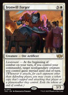Ironwill Forger &mdash; Magic: The Gathering, Tarkir: Dragonstorm Commander #13, Non-foil, English &mdash; фото товару