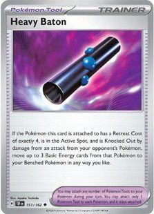Карта Heavy Baton (TEF #151) - Pokemon TCG Temporal Forces &mdash; фото товару
