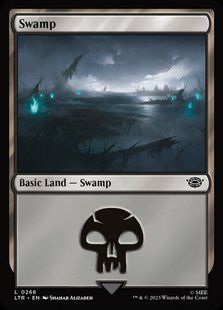 Swamp &mdash; Magic: The Gathering, The Lord of the Rings: Tales of Middle-earth #266, Non-foil, English &mdash; фото товару