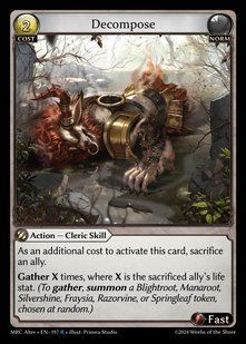 Decompose &mdash; Grand Archive, Mercurial Heart Alter Edition #197, Non-foil, English &mdash; фото товару