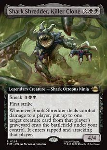 Shark Shredder, Killer Clone &mdash; Magic: The Gathering, Teenage Mutant Ninja Turtles #268, Foil, English &mdash; фото товару