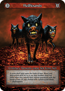 Hellhounds &mdash; Sorcery: Contested Realms, Gothic #got-hellhounds-b-s, Non-foil, English &mdash; фото товару