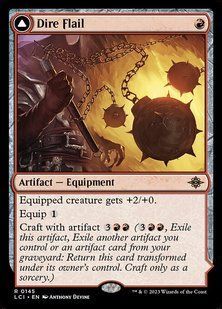 Dire Flail // Dire Blunderbuss &mdash; Magic: The Gathering, The Lost Caverns of Ixalan #145, Non-foil, English &mdash; фото товару