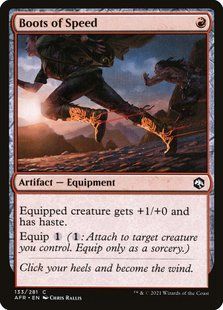 Boots of Speed &mdash; Magic: The Gathering, Adventures in the Forgotten Realms #133, Foil, English &mdash; фото товару