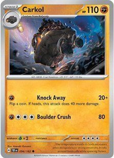 Голографічна карта Carkol (TEF #094) - Pokemon TCG Temporal Forces &mdash; фото товару