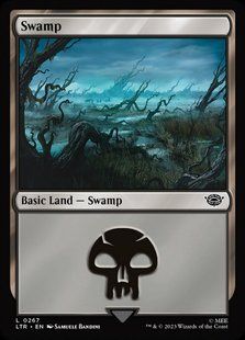 Swamp &mdash; Magic: The Gathering, The Lord of the Rings: Tales of Middle-earth #267, Non-foil, English &mdash; фото товару