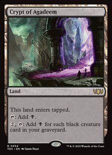 Crypt of Agadeem &mdash; Magic: The Gathering, Tarkir: Dragonstorm Commander #354, Non-foil, English &mdash; фото товару