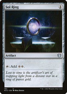 Sol Ring &mdash; Magic: The Gathering, Midnight Hunt Commander #162, Non-foil, Russian &mdash; фото товару