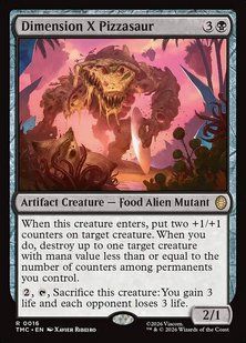 Dimension X Pizzasaur &mdash; Magic: The Gathering, Teenage Mutant Ninja Turtles Eternal #16, Non-foil, English &mdash; фото товару