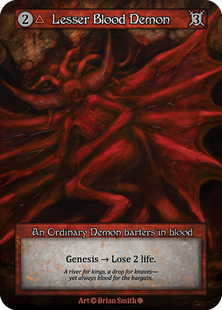 Lesser Blood Demon &mdash; Sorcery: Contested Realms, Gothic #got-lesser_blood_demon-b-s, Non-foil, English &mdash; фото товару